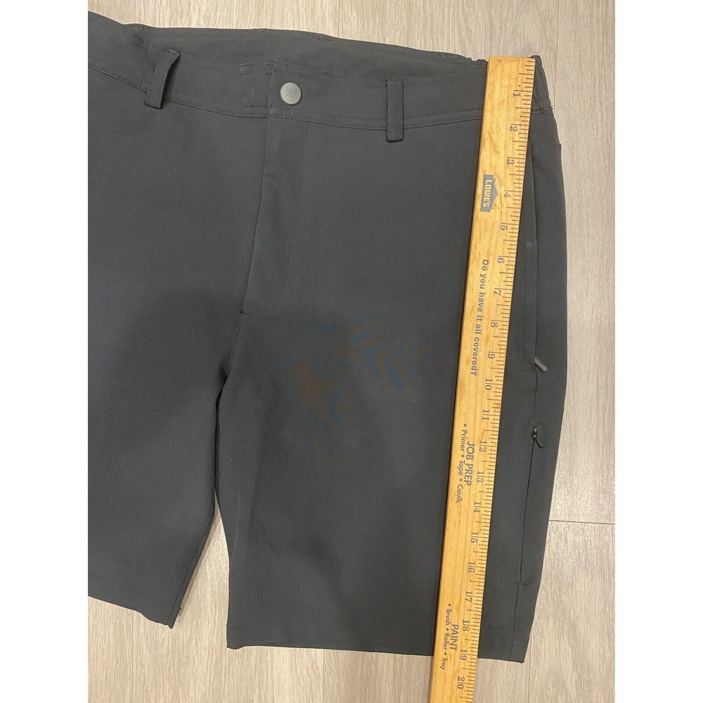 Mack Weldon Shorts Mens Medium Black Performance Zip Pockets Stretch M - Picture 4 of 7